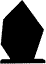 Silhouette of Faceted Ice Peak 11.5 x 15cm