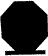 Silhouette of Majestic Octagon 15cm